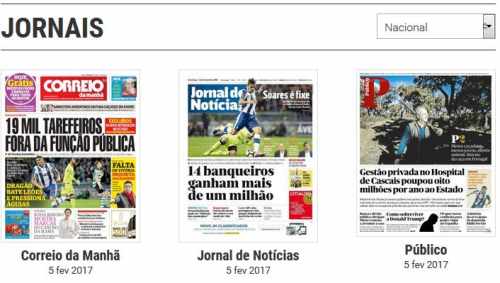 Presse portugaise {JPEG}